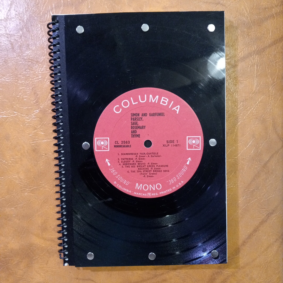 Simon and Garfunkel "Parsley, Sage, Rosemary and Thyme" Vintage Vinyl Record ‐ Premium Artist-Quality Sketchbook