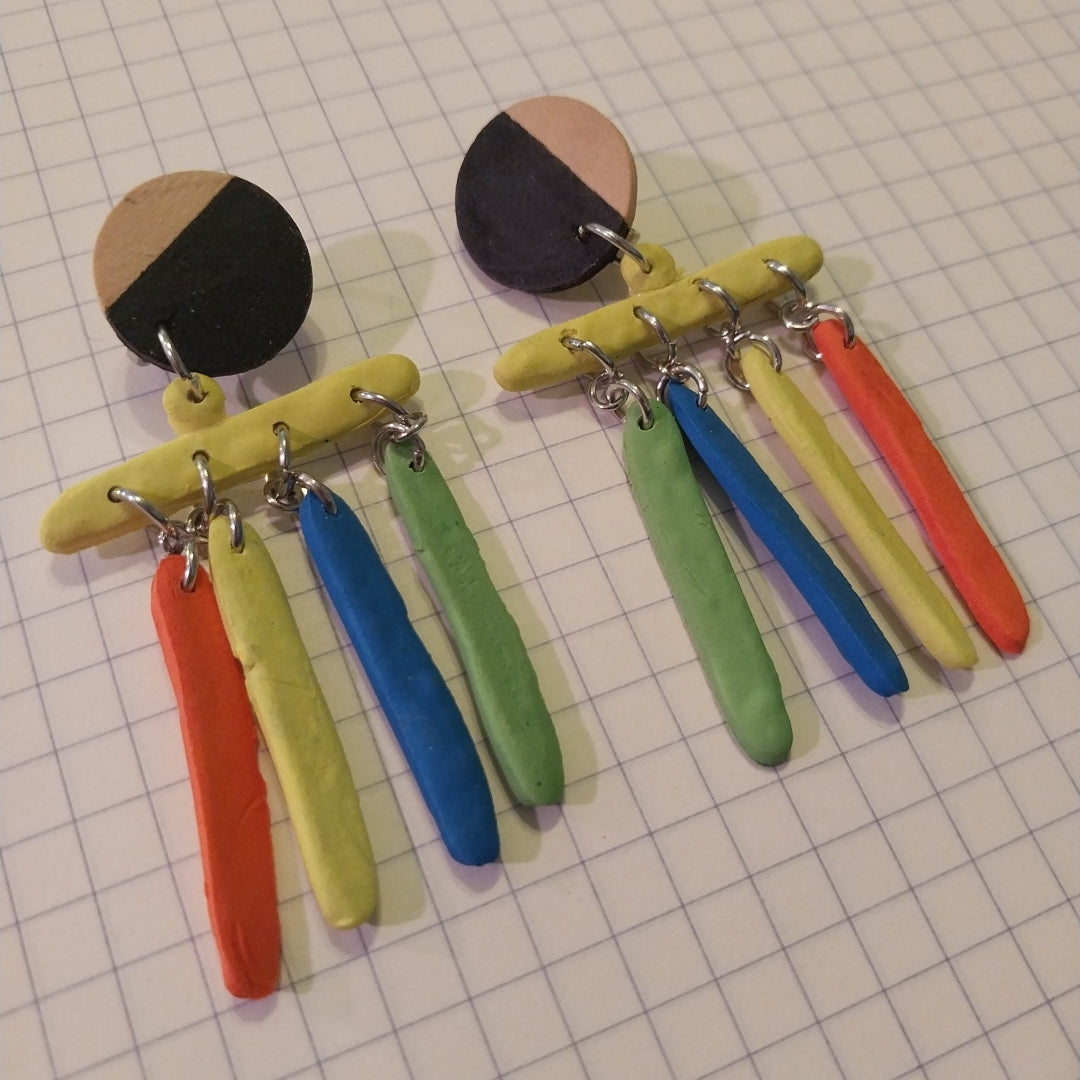 "That New Box Of Crayolas (With The Built-In Sharpener)" - Color Pop Earring Collection