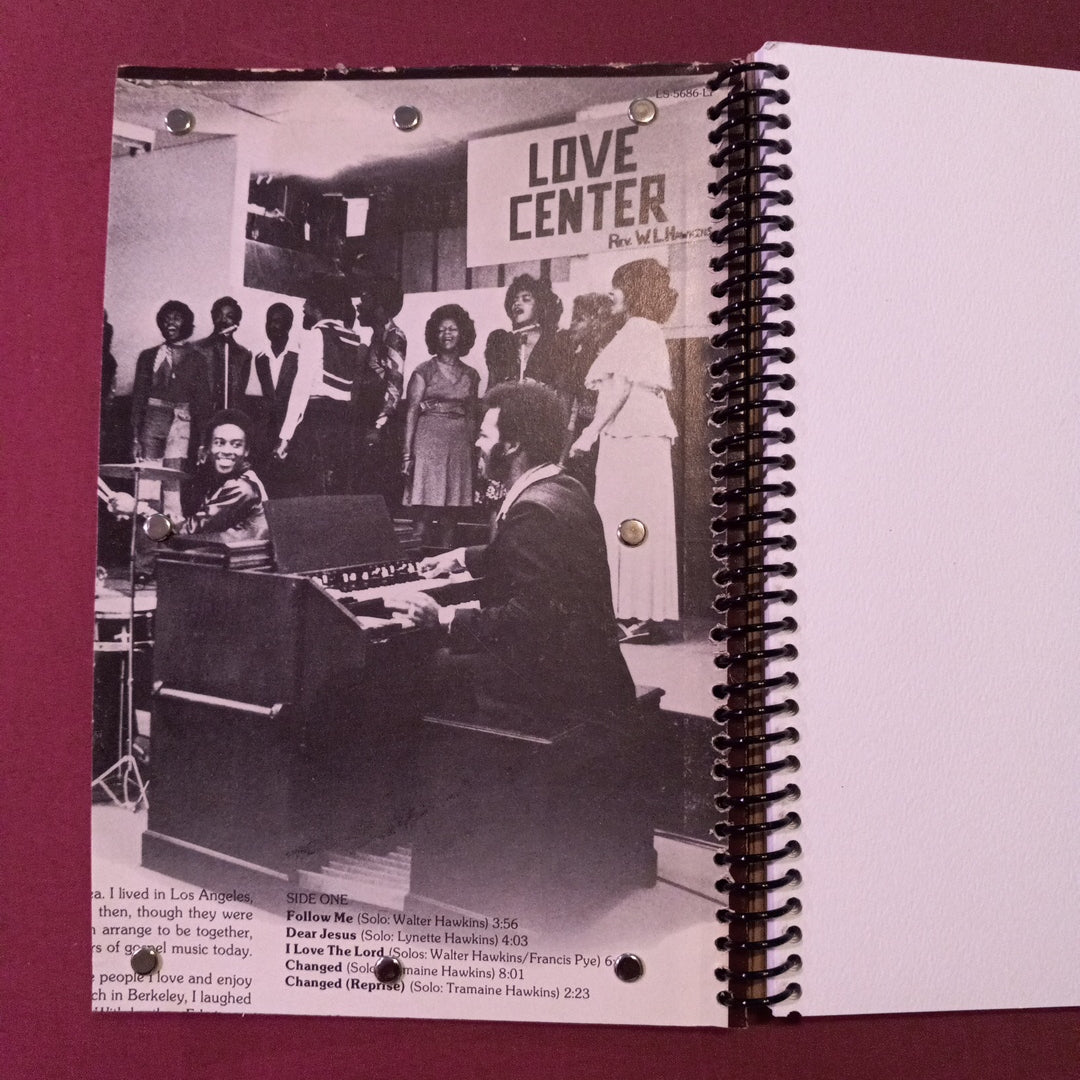 Walter Hawkins and the Love Center Choir "Love Alive" Vintage Vinyl Record Cover Sketchbook ‐ Premium Artist-Quality Sketchbook