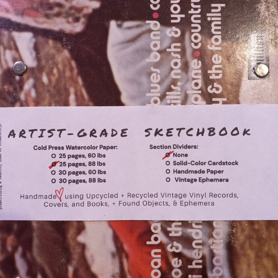 Woodstock Anthology Vintage Vinyl Record Cover Sketchbook ‐ Premium Artist-Quality Sketchbook