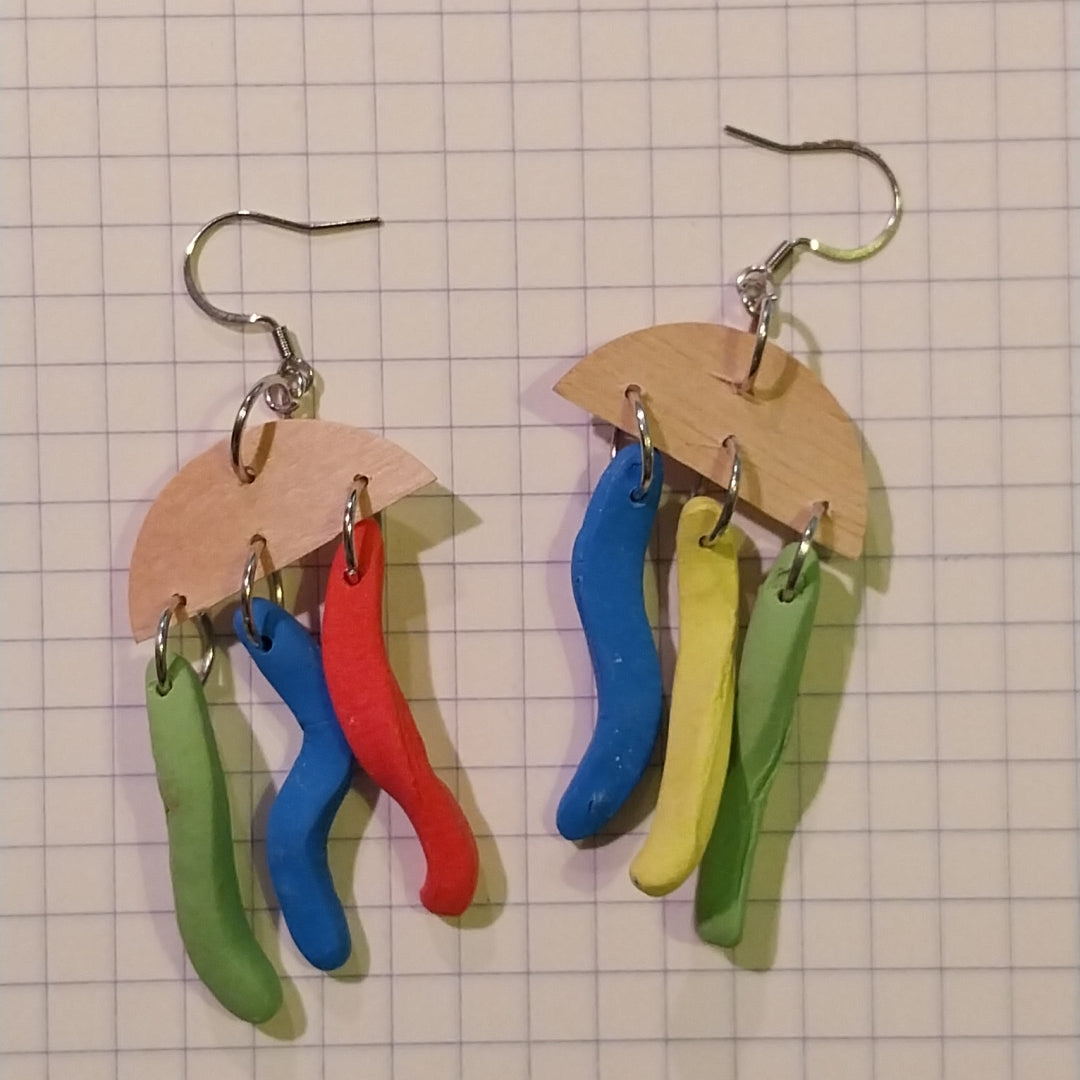 "Case of the Wiggles" - Color Pop Earring Collection